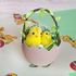 1405 Великденска украса пиле в кошничка от яйце декорация за | Дом и Градина  - Добрич - image 0