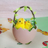 1405 Великденска украса пиле в кошничка от яйце декорация за | Дом и Градина  - Добрич - image 4