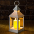 1442 Декоративен фенер лампа с LED свещ 24см | Дом и Градина  - Добрич - image 0