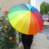 1529 Голям дамски чадър за дъжд Дъга, 16 ребра, 95см диаметъ | Други  - Добрич - image 0