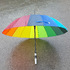 1529 Голям дамски чадър за дъжд Дъга, 16 ребра, 95см диаметъ | Други  - Добрич - image 4