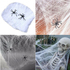 1142 Бяла Хелоуин паяжина за декор с 2 паяка Halloween декор | Дом и Градина  - Добрич - image 0