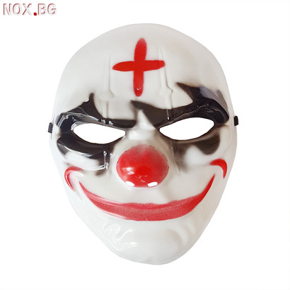 1740 Парти маска Череп клоун с кръст на челото | Дом и Градина | Добрич