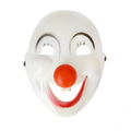 1378 Пластмасова парти маска Клоун с червен нос-Дом и Градина