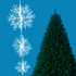 1204 Комплект 3D снежинки за окачване и украса | Дом и Градина  - Добрич - image 0