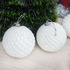 1830 Комплект бели коледни топки за елха с брокат, 6 броя | Дом и Градина  - Добрич - image 4