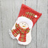 1835 Коледен чорап за подаръци и украса в бяло и червено и д | Дом и Градина  - Добрич - image 1