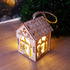 1825 Малка дървена светеща къщичка за окачване | Дом и Градина  - Добрич - image 1