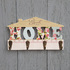 1843 Малка дървена закачалка с форма на къщичка и надпис HOM | Дом и Градина  - Добрич - image 1