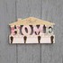 1843 Малка дървена закачалка с форма на къщичка и надпис HOM | Дом и Градина  - Добрич - image 2