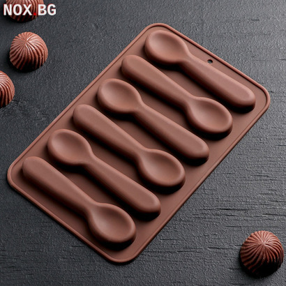 1938 Силиконова форма за шоколадови бонбони Лъжички | Дом и Градина | Добрич