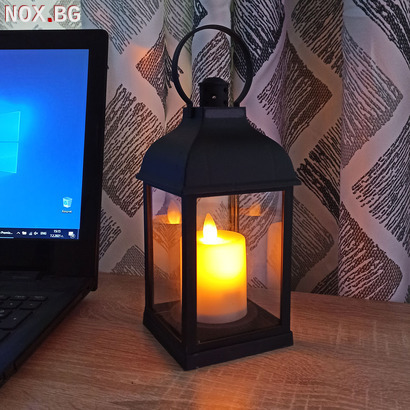 1912 Декоративен Led фенер лампа с реалистична свещ | Дом и Градина | Добрич
