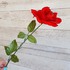 Изкуствена роза червена разцъфнала декорация за дом 60см | Дом и Градина  - Добрич - image 2