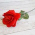 Изкуствена роза червена разцъфнала декорация за дом 60см | Дом и Градина  - Добрич - image 3