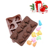 2104 Силиконова форма за коледни шоколадови и желирани бонбо | Дом и Градина  - Добрич - image 1