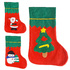 2095 Декоративен коледен чорап за подаръци с картинка | Дом и Градина  - Добрич - image 0