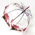 2180 Дамски чадър за дъжд прозрачен с принт на цветя 80см ди | Дом и Градина  - Добрич - image 4