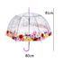 2180 Дамски чадър за дъжд прозрачен с принт на цветя 80см ди | Дом и Градина  - Добрич - image 8