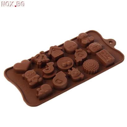 761 Силиконова форма за шоколадови бонбони и лед Семейство 1 | Дом и Градина | Добрич