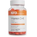 100% НАТУРАЛЕН ИМУНОСТИМУЛАТОР - Vitamin D + K, 200 таблетки-Хранителни добавки