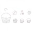 2312 Комплект печати за сладки Кексчета фондан торта, 10 бро | Дом и Градина  - Добрич - image 7