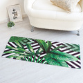 2336 Постелка килимче пътека за под Тропически листа, 45x120-Дом и Градина