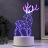 2451 Декоративна 3D LED лампа Северен елен коледна украса | Дом и Градина  - Добрич - image 0