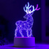 2451 Декоративна 3D LED лампа Северен елен коледна украса | Дом и Градина  - Добрич - image 3