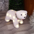 2501 Светеща коледна фигура Бяла мечка с Led светлини, 19x22 | Дом и Градина  - Добрич - image 1