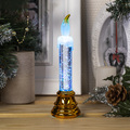 2485 Коледна електронна свещ с преливащи LED светлини 17см-Дом и Градина