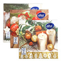 2545 Коледни салфетки за маса, трипластови, 20 броя в пакет-Дом и Градина