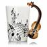 690 Керамична чаша с ноти и дръжка цигулка 300мл подаръчна ч | Дом и Градина  - Добрич - image 0