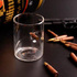 2582 Стъклена чаша с куршум подаръчна чаша за уиски с патрон | Дом и Градина  - Добрич - image 2