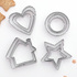 2615 Комплект метални резци за сладки Къща Звезда Сърце Кръг | Дом и Градина  - Добрич - image 0