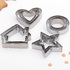 2615 Комплект метални резци за сладки Къща Звезда Сърце Кръг | Дом и Градина  - Добрич - image 2