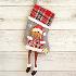 2590 Коледен чорап за подаръци и украса с фигура с дълги кра | Дом и Градина  - Добрич - image 2