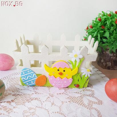 2738 Великденски панер за яйца с декорация пиле | Дом и Градина | Добрич