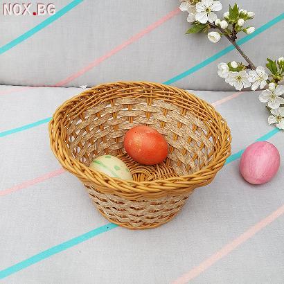 2820 PVC плетен панер за великденски яйца с цветна основа | Дом и Градина | Добрич