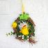 2838 Мини великденско венче с декорация кокошка и пиле с цве | Дом и Градина  - Добрич - image 2