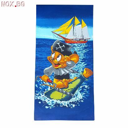 2869 Детска плажна кърпа Джери в морето, 150x70 cm | Дом и Градина | Добрич