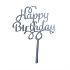 2880 Топер за торта Happy birthday сребрист или златист | Дом и Градина  - Добрич - image 4
