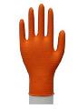 Оранжеви,индустриални, нитрилни ръкавици с релефна текстура-Части и Аксесоари