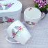 2953 Комплект керамични чаши за чай Влюбени врабчета, в кути | Дом и Градина  - Добрич - image 4