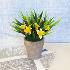 3102 Мини декорация Изкуствени цветя в саксия, 16 cm | Дом и Градина  - Добрич - image 0