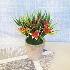 3102 Мини декорация Изкуствени цветя в саксия, 16 cm | Дом и Градина  - Добрич - image 1