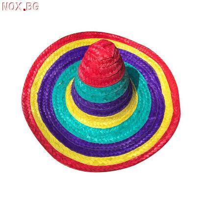 3108 Цветна мексиканска шапка сомбреро | Дом и Градина | Добрич