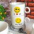 3169 Комплект керамични чаши за кафе на метална стойка Усмив | Дом и Градина  - Добрич - image 2