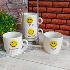 3169 Комплект керамични чаши за кафе на метална стойка Усмив | Дом и Градина  - Добрич - image 3