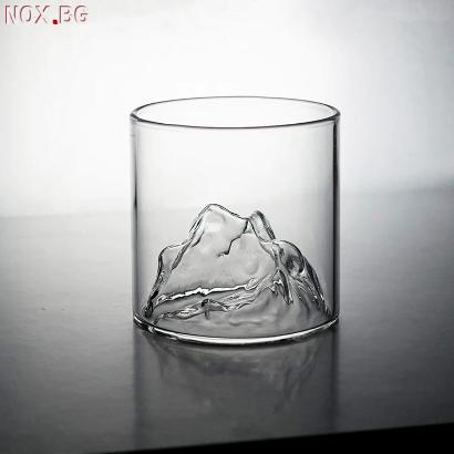 3207 Стъклена чаша за уиски Планина | Дом и Градина | Добрич