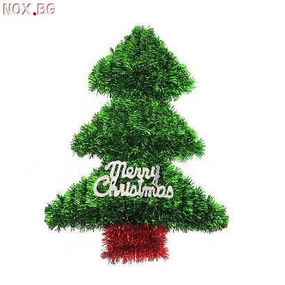 3228 Обемна коледна елха от гирлянд с надпис Merry Christmas | Дом и Градина | Добрич